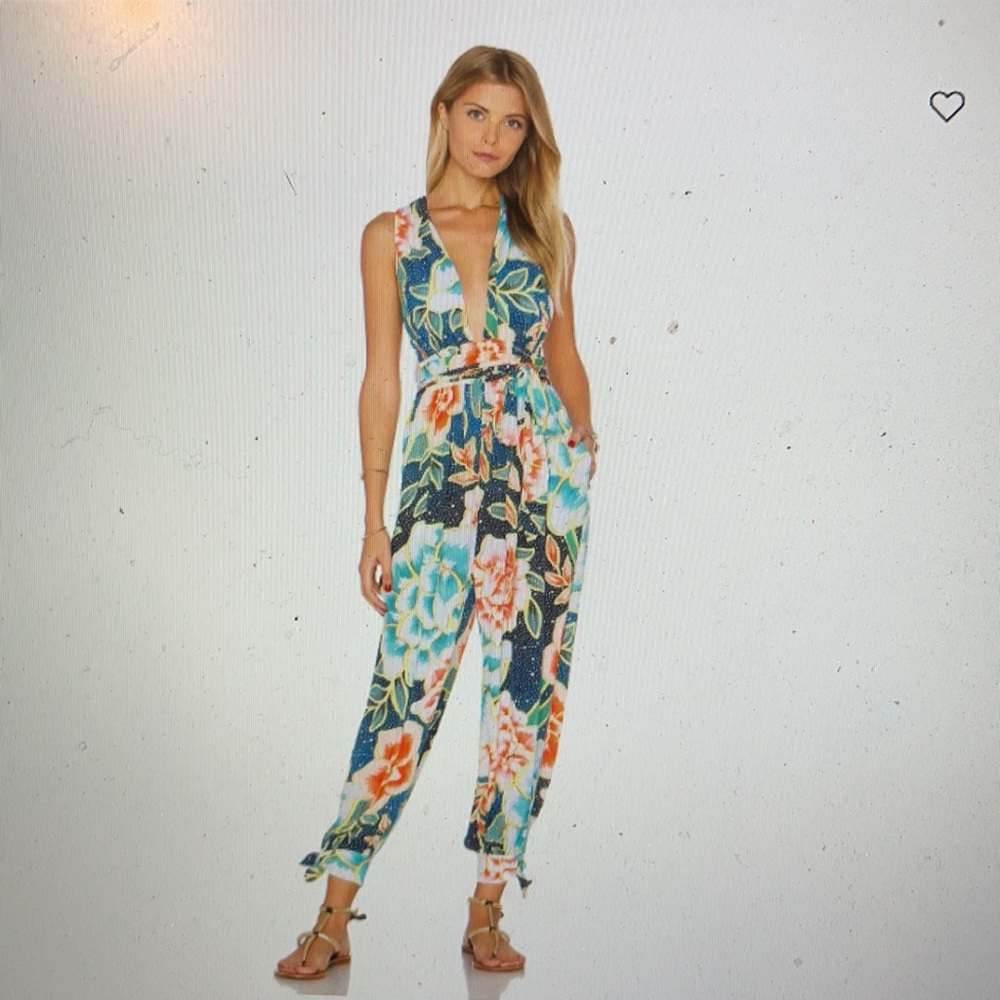 Mara Hoffman wrap back jumpsuit Arcadia indigo